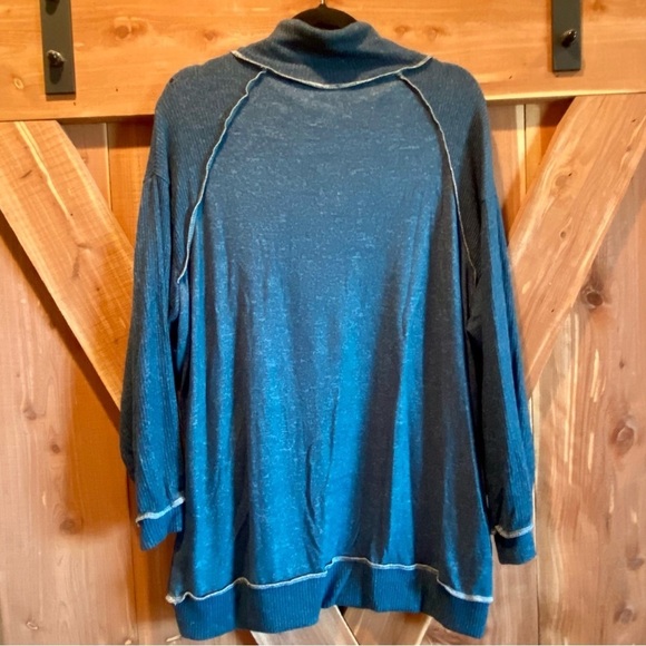 NWOT Loose Fit Cowl Neck L/S Pullover by Vanilla Bay, Color: Hunter, Size M - Picture 3 of 11